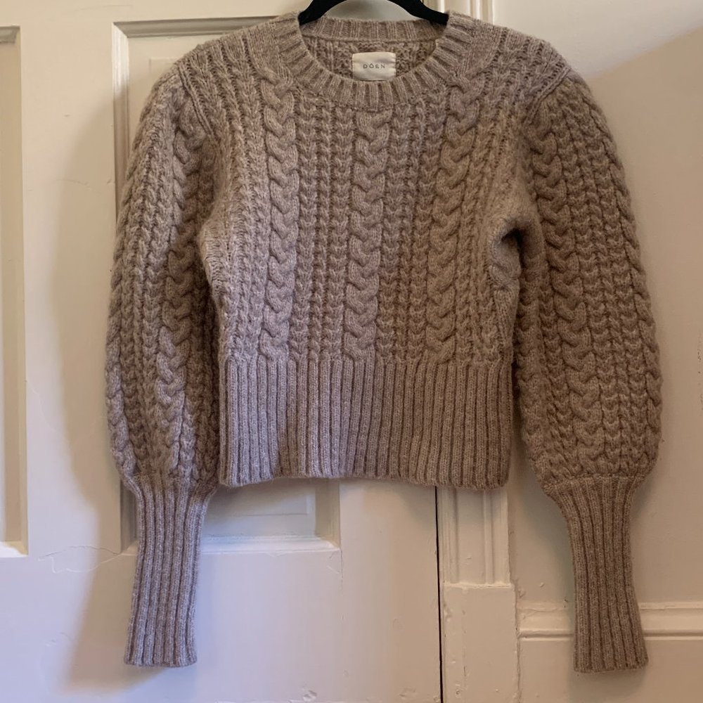 Cream Doen Alpaca Wool Sweater